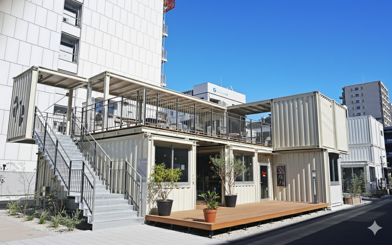 コンテナから生まれる新しい商業空間